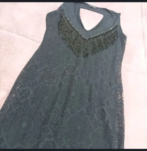 Vestido com franja