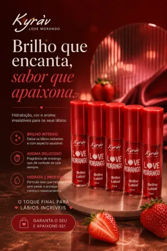 Brilho Labial Love Morango