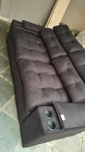 Sofá cama cor Cinza chumbo