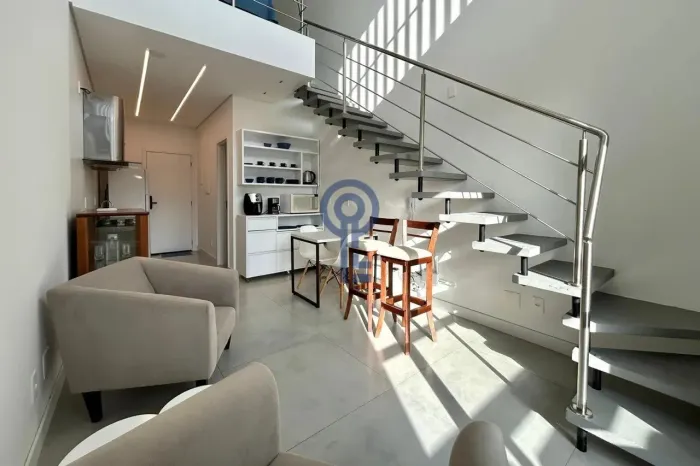Apartamento Mobiliado 1 Suíte com Piscina e Sauna | 300m da Praia do Novo Campeche