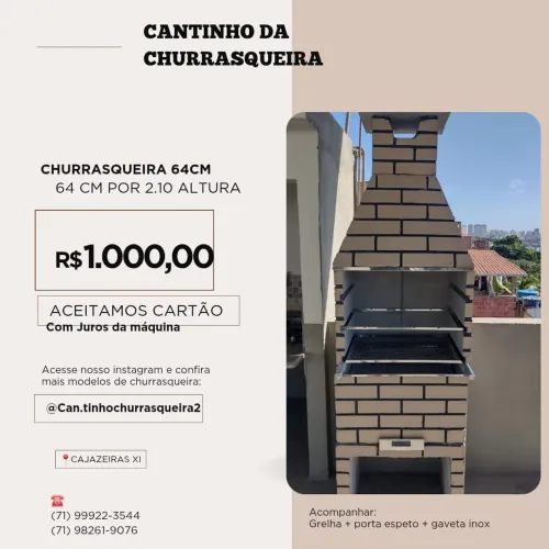 Churrasqueira pre moldadada 64cm