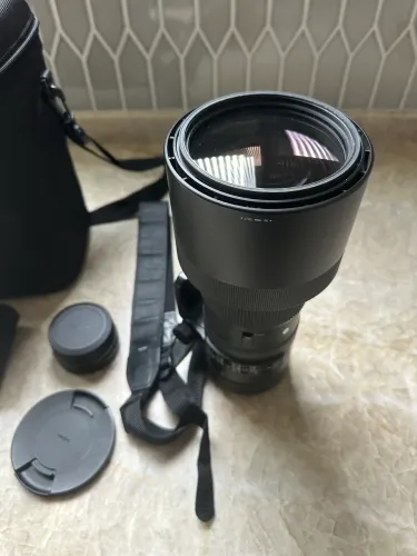 Lente Teleobjetiva Sigma Profissional Com Bolsa e Acessórios