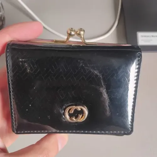 carteira gucci vintage preta
