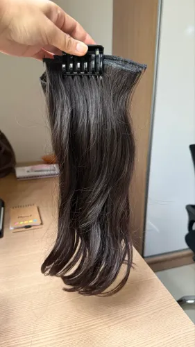 Mega Hair Castanho Escuro Liso 50cm - 100g | 3 telas