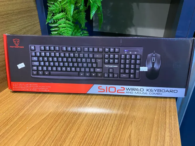 Kit teclado e mouse com fio NOVO!