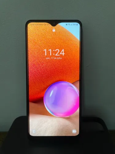 Smartphone Seminovo Galaxy A32 Tela 6.4'' 128gb 4gb Ram Azul Samsung