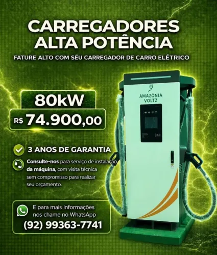 Carregador de carro elétrico de 80 KW