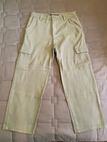 Calça Jeans Baggy Cargo Renner