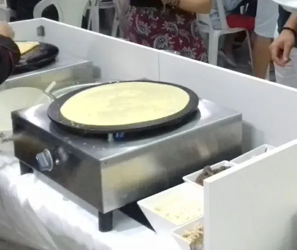 Maquina de Crepe Francês a Gás