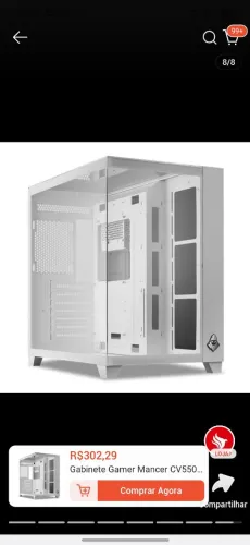 Gabinete CV550 troco em preto
