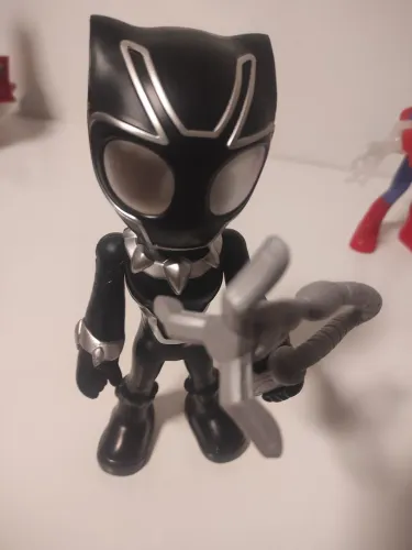 Boneco Articulado Spidey Pantera negra Grande 23cm