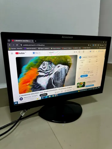 Monitor Lenovo de 18.5" HD com Conexões VGA e DVI