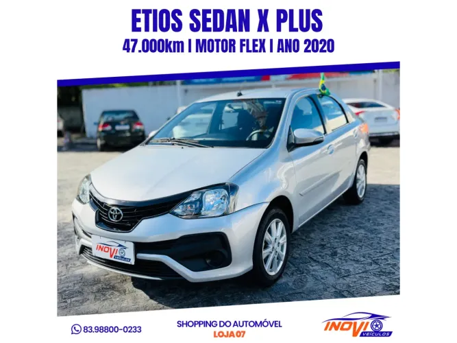 Toyota Etios X Plus Sedan 1.5 Flex 16V 4P Mec. 2020