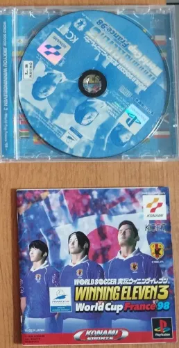 Winning Eleven 3: World Cup France '98 - Playstation 1 - Mídia Original (Japonesa)
