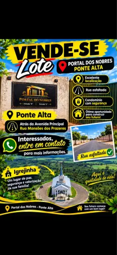 Vendo lote na ponte alta avenida da igrejinha 
