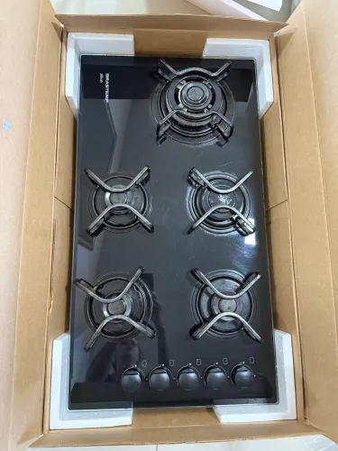 Cooktop Brastemp 5 bocas preto