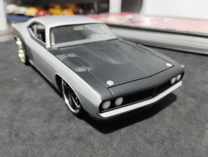 Miniatura Plymouth barracuda 1971 hot Wheels 1/24