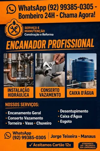 Encanador bombeiro Hidráulico vazamento filtração trocar de caixa d'água Instalação de