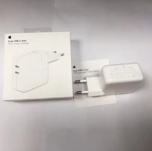 Carregando Apple duplo USB-C 35W Turbo