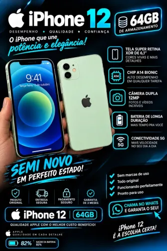 iPhone 12,64gb,todo original!