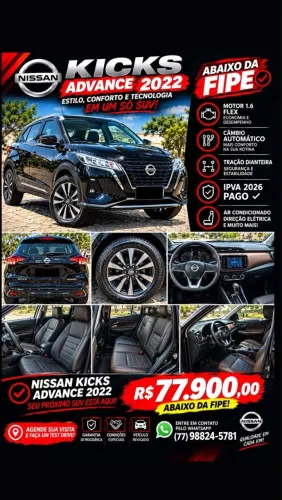 Nissan Kicks Advance 1.6 16V Flex AUT 2022