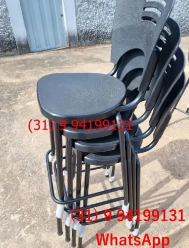Banquetas altas novas Cor Preta 70 cm Frete grátis