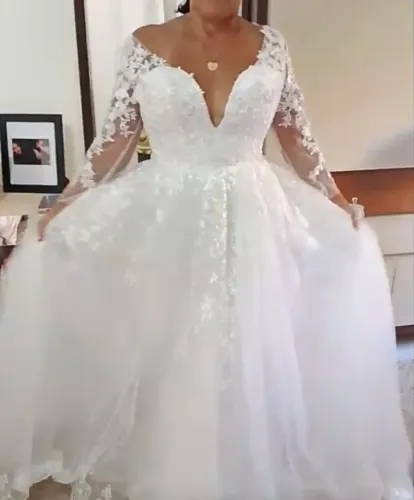 Vestido de noiva novo!