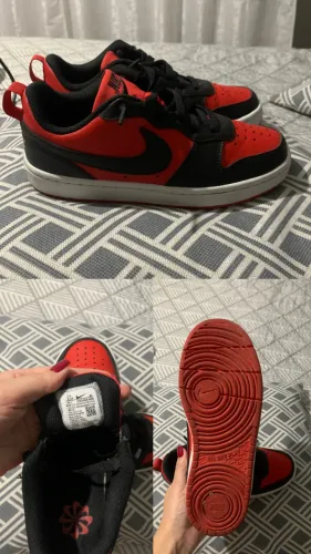 tênis nike court borough low recraft vermelho