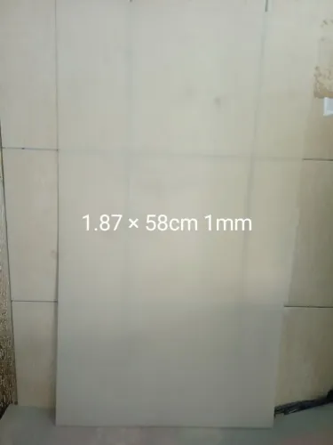 Placas de acrílico branca 187 × 58cmm 1mm