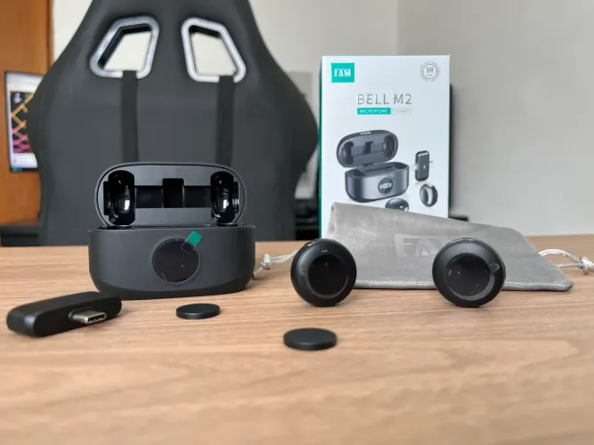 Microfone de Lapela Sem Fio - Bell M2