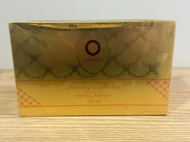Kit Orientica Royal Amber Edp - Perfume 80ml + Perfume 7.5ml + necesser