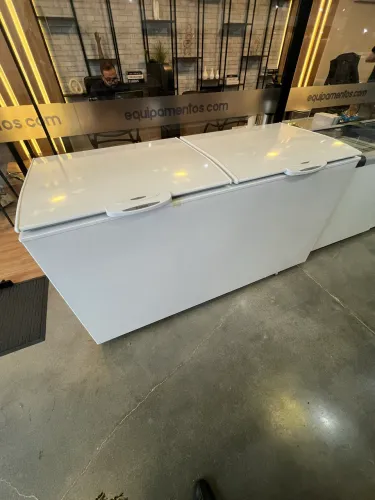 Freezer horizontal 532L 2 tampas dupla função