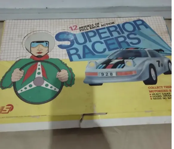 RARIDADE! Caixa Completa de Miniaturas Pull Back Action (1989)  superior racers