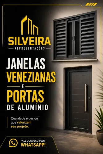 Porta de alumínio basculante lisa - Branca com maçaneta