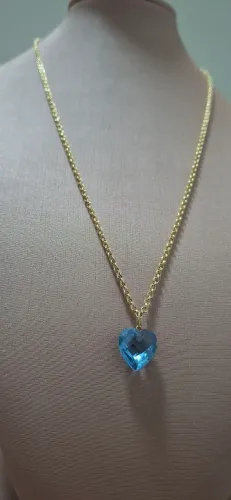 Corrente elo portugues ouro 18k com pingente