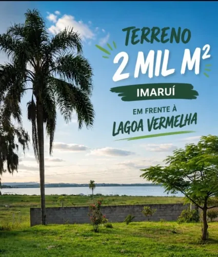 Terreno em Imaruí em frente à Lagoa da Praia Vermelha