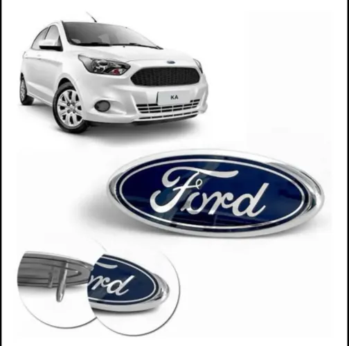 Emblema Grade Ford Ka 2015 2016 2017 2018 2019 2020 Azul | Compatível com Ford Ka