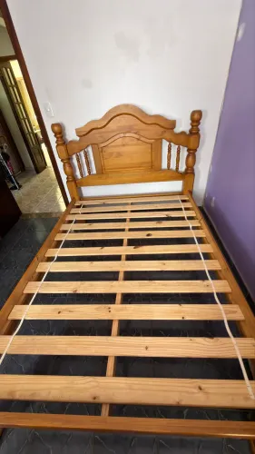 Cama Vintage Madeira Maciça 