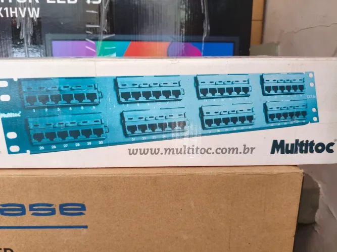 Patch Panel 48 portas Cat 5e