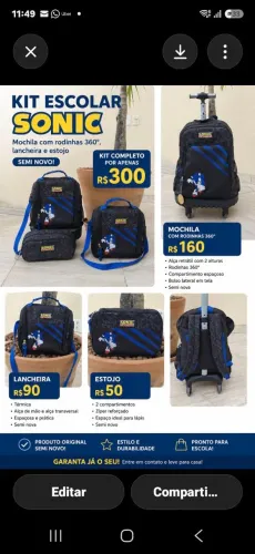 Vendo kit escolar