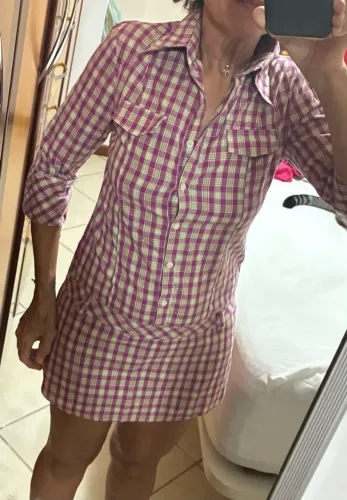 Chemise quadriculada P