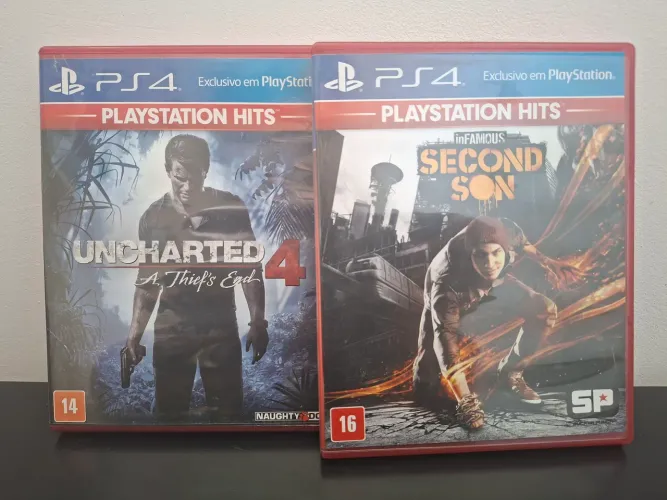 Uncharted 4 + infamous second son ps4