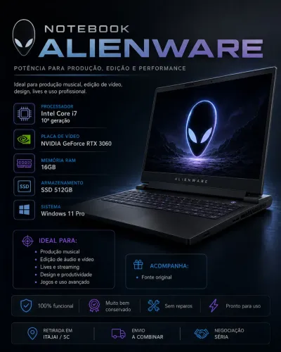 Notebook Gamer Alienware Dell ? Barbada?