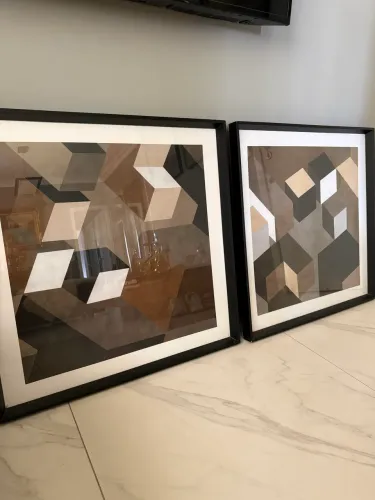Conjunto de quadros modernos