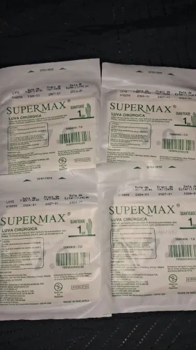 LUVA CIRÚRGICA SUPER MAX 1 PAR TAMANHO: 7.0