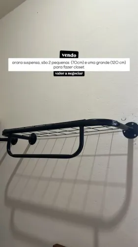 Araras com cabide para closet 