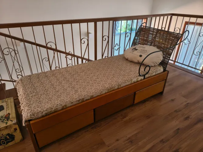 Chaise longue mogno maciço 
