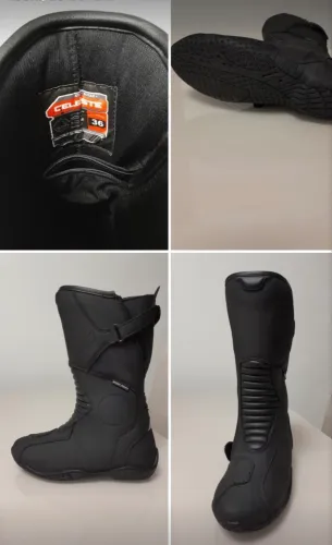 Bota X11 feminina cano longo celeste