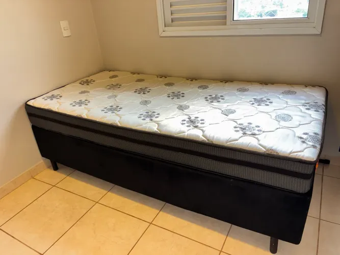 Cama Grande Box Solteiro Americano Molas Max Force 96x203cm