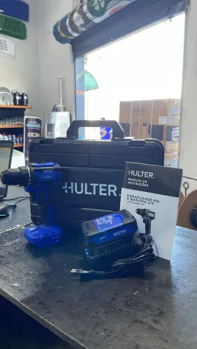 Parafusadeira Hulter Pro 21V Brushless com Maleta e Bateria